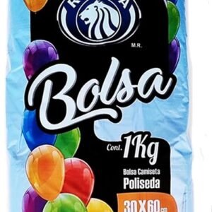 BOLSA CAMISETA POLISEDA 30 X 60