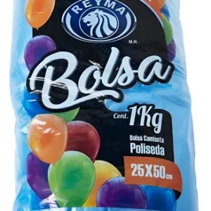 BOLSA CAMISETA POLISEDA 25 X 50